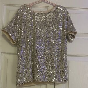 Sequined Crewcuts by J Crew Girls Top NWT Size 12